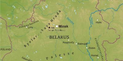 Фізічная Карта Беларусі