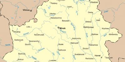 Карта Беларусі